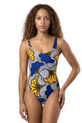 AFRICAN PRINT ONE PIECE SWIMSUIT - AZUKA