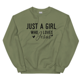 Sweatshirt - Just a Girl Who Loves Jesus