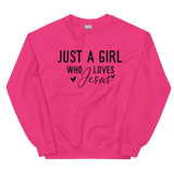 Sweatshirt - Just a Girl Who Loves Jesus