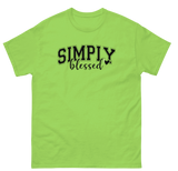 T-Shirt "Simply blessed" (Green)