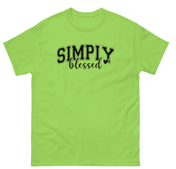 T-Shirt "Simply blessed" (Green)