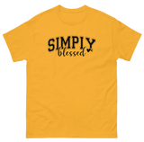 T-Shirt "Simply blessed" (Yellow)
