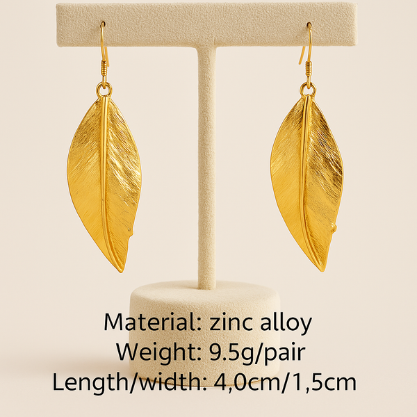 Earrings "Gold leaf"