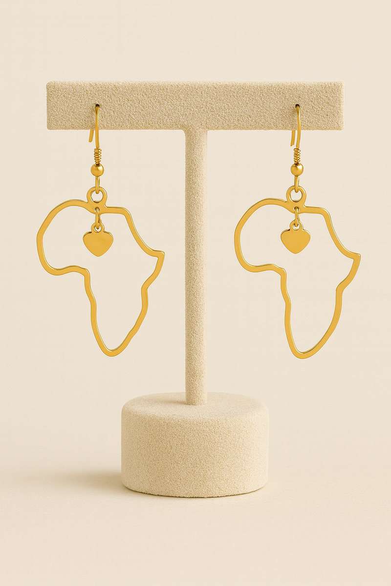 Earrings "My Africa Heart"