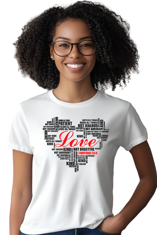 T-Shirt "Love - 1 Corinthians 13"