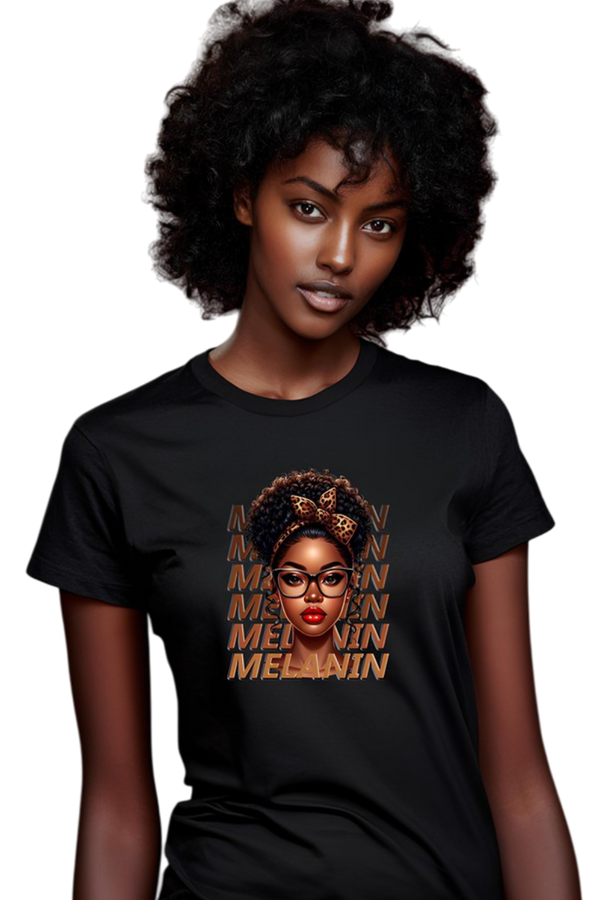 T-Shirt "Melanin Afro bun"