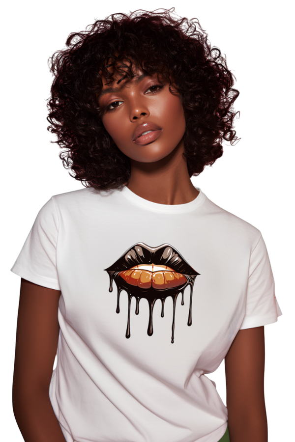 T-Shirt "Melanin Lips Drippin"