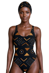 AFRICAN PRINT ONE PIECE SWIMSUIT - AYOOLA