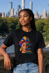 T-shirt "I am black woman"