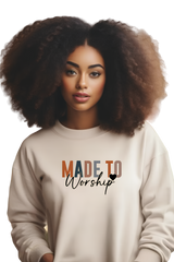 Sweatshirt  "Made to worship"