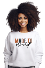 Sweatshirt  "Made to worship"