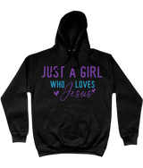 Hoodie "Just a girl who loves Jesus"
