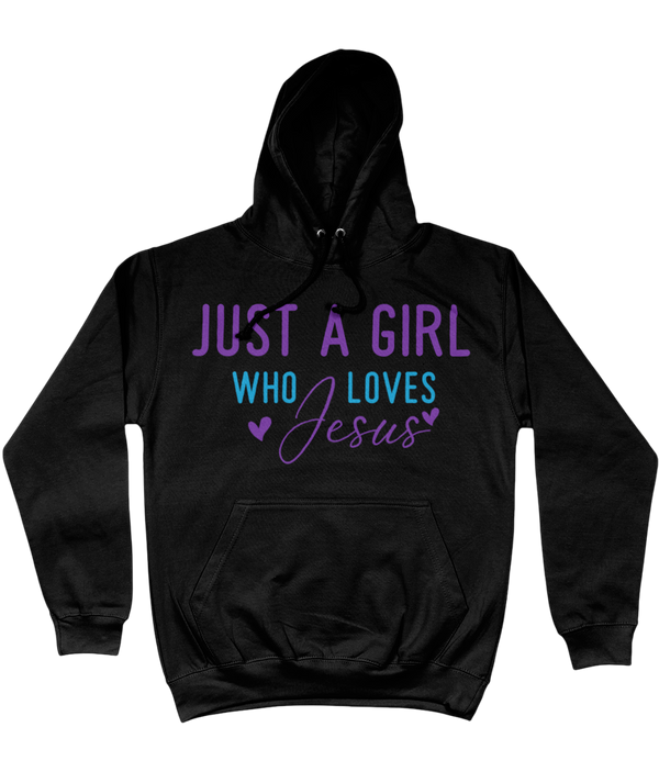 Hoodie "Just a girl who loves Jesus"