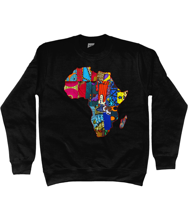 Sweatshirt "Ankara Africa Map"