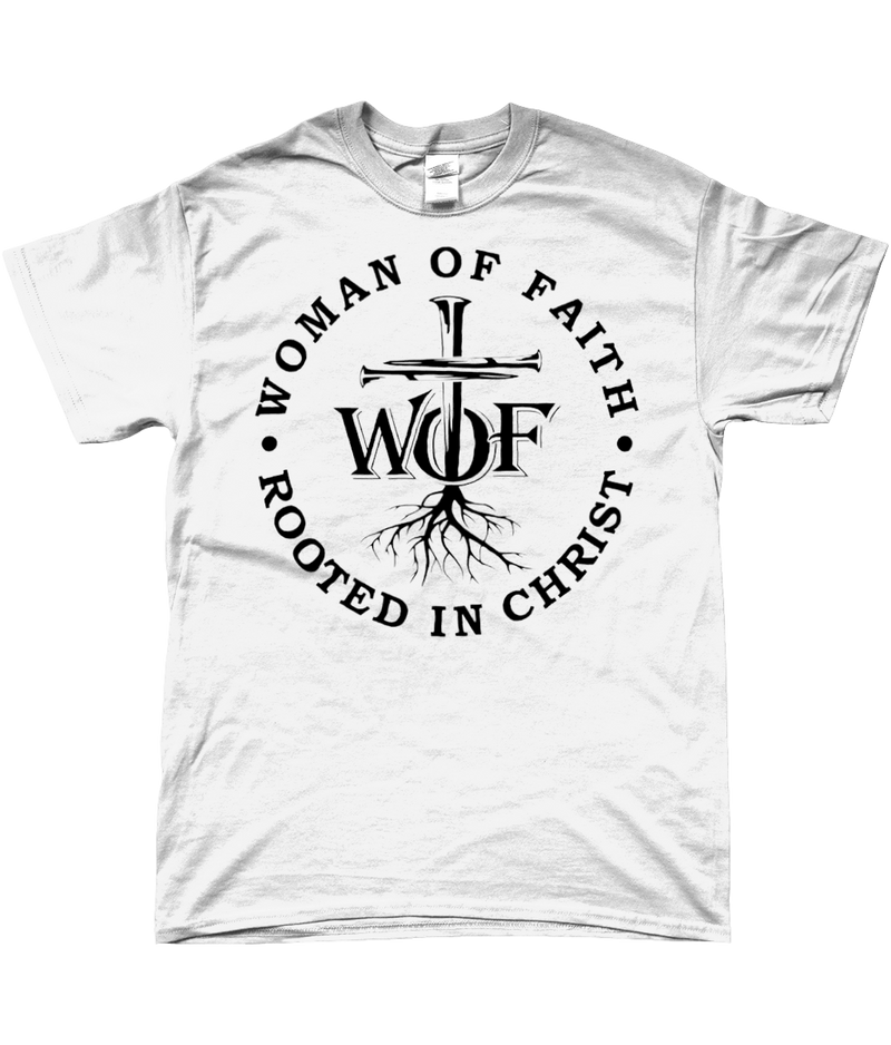 T-shirt "Woman of Faith. Rooted in Christ"