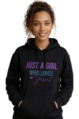 Hoodie "Just a girl who loves Jesus"