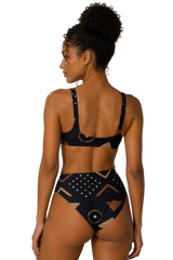 AFRICAN PRINT HIGH WAIST BIKINI - AYOOLA