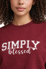 Sweatshirt "Simply Blessed"