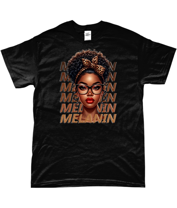 T-Shirt "Melanin Afro bun"