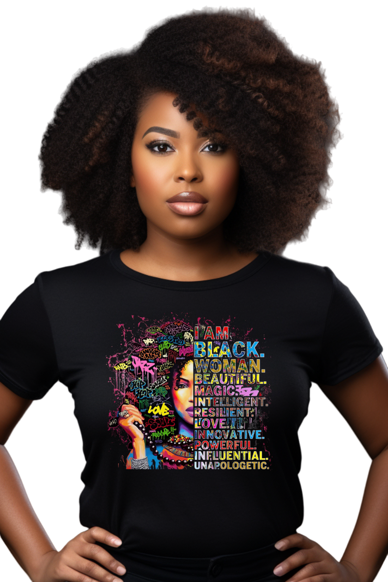 T-shirt "I am black unapologetic"