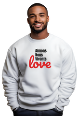 Sweatshirt "Aimons nous vivants - Love"