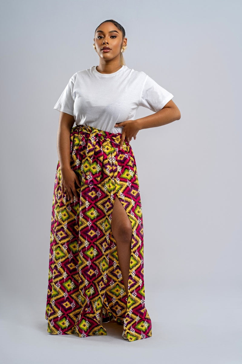 AFRICAN PRINT MAXI SKIRT - CHINARA