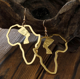 Large African Nefertiti Earrings