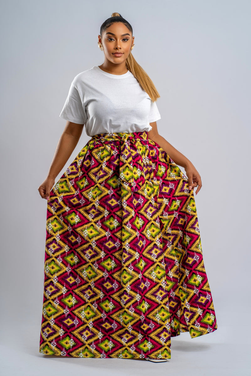 AFRICAN PRINT MAXI SKIRT - CHINARA