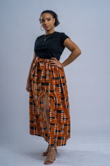 AFRICAN PRINT MAXI SKIRT - KWENTO