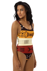 AFRICAN PRINT ONE PIECE SWIMSUIT - ANNIKA