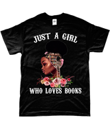 T-Shirt "Just a girl who loves books"