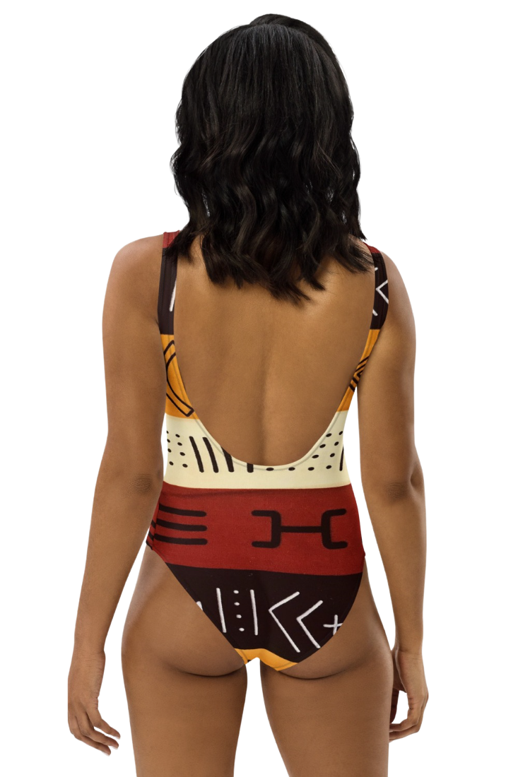 AFRICAN PRINT ONE PIECE SWIMSUIT - ANNIKA