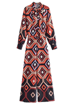 GEOMETRIC PRINT JUMPSUIT - ORNELLE