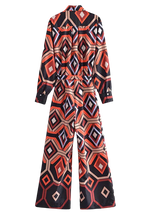 GEOMETRIC PRINT JUMPSUIT - ORNELLE