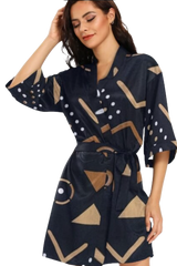 Satin Night Robe - Ayoola