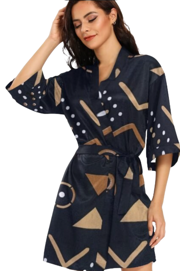 Satin Night Robe - Ayoola