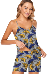 Satin 2 pieces sleepwear set - Azuka