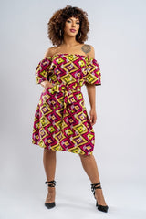 AFRICAN PRINT MIDI DRESS - CHINARA