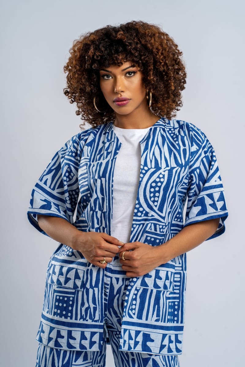 AFRICAN PRINT KIMONO MINI - NDOP