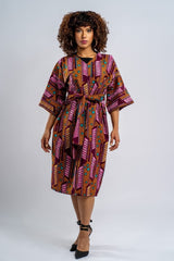 AFRICAN PRINT KIMONO MIDI - ADAEZE