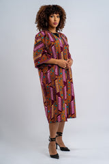 AFRICAN PRINT KIMONO MIDI - ADAEZE