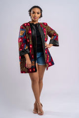 AFRICAN PRINT KIMONO MINI - GINIKA