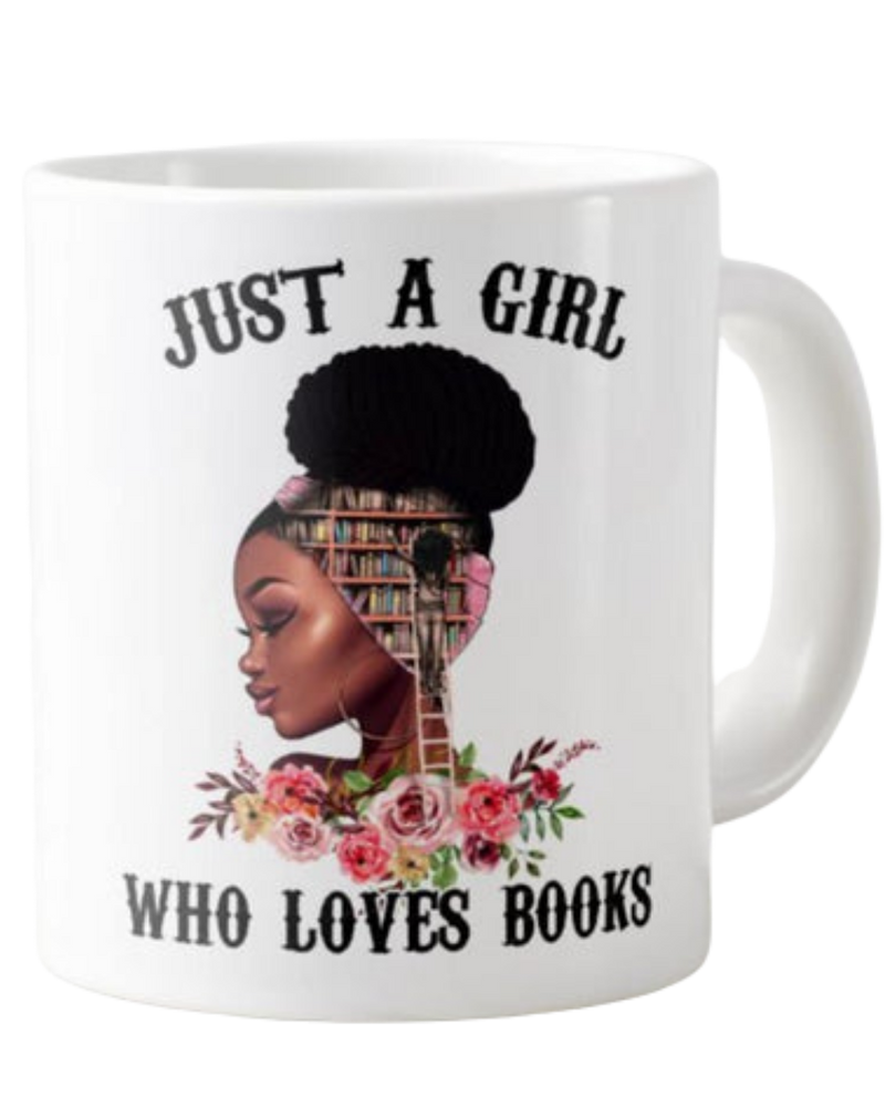 Mug "Just a girl who loves books"