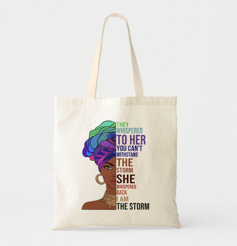 Tote bag "I am the storm"