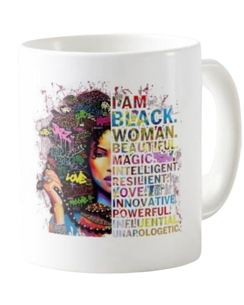 Mug "I am black woman"