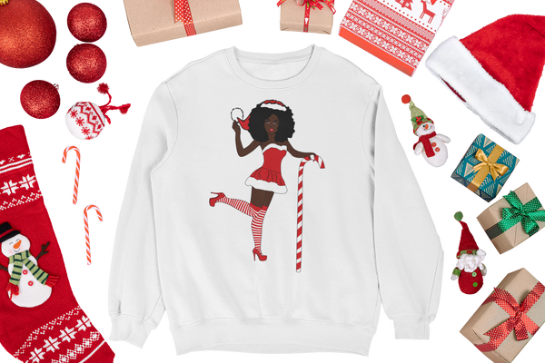 Sweatshirt "Christmas candy"