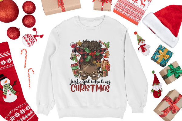 Sweatshirt "Just a girl who loves christmas"