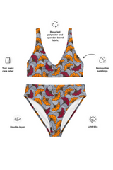 AFRICAN PRINT HIGH WAIST BIKINI - CHINELO