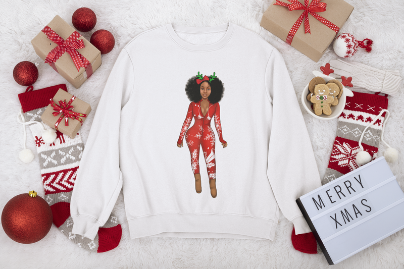 Sweatshirt "Christmas Lady Red"