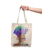 Tote bag "I am the storm"